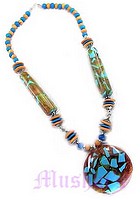 Single Row Resin Necklace - click here for large view